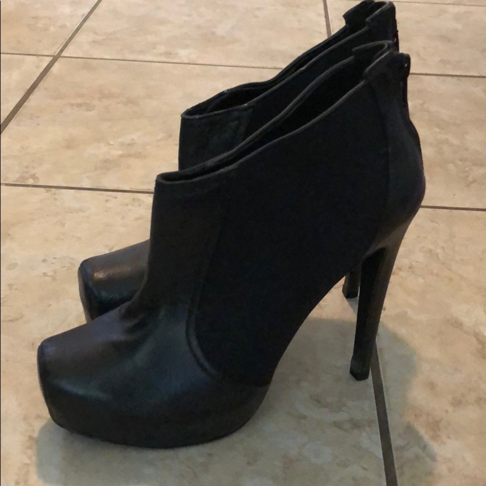 Black ankle boots